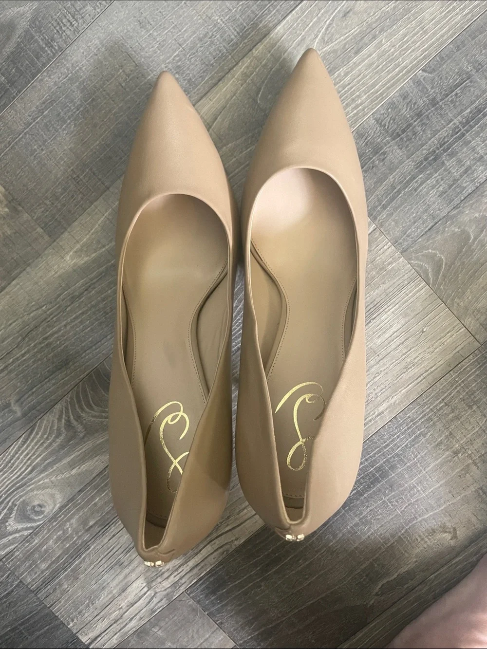 Sam Edelman Pointed-Toe  Hazel Pumps in Light Natural